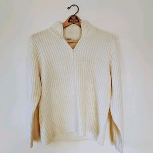 Talbots ivory pullover sweater